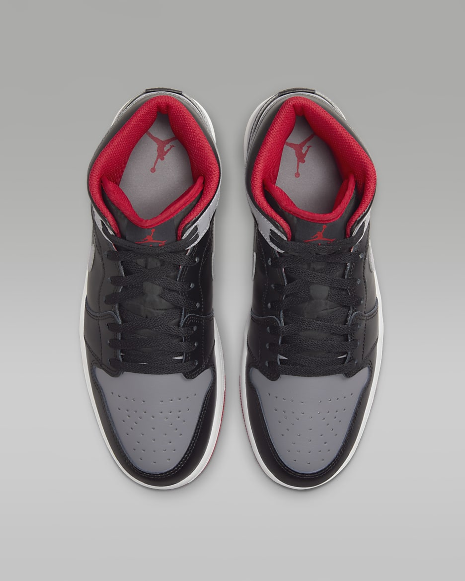 Jordan 1 mid scarpa uomo rosso nero deals